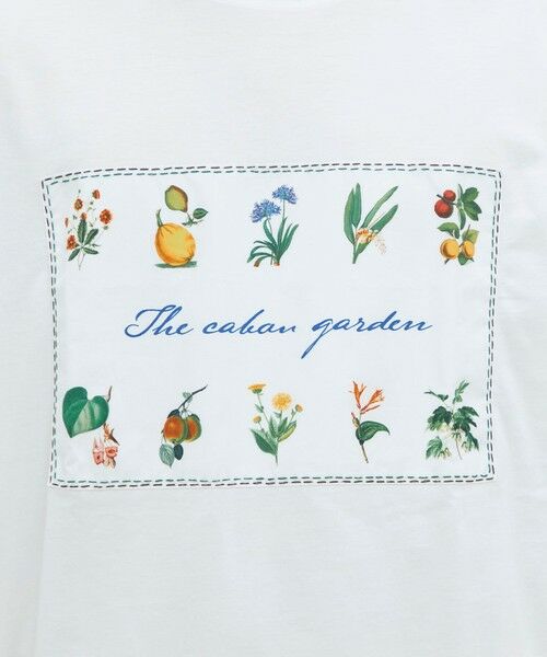 TOMORROWLAND / トゥモローランド Tシャツ | CABaN スビンコットン GREEN SHOWERプリントTシャツ | 詳細5