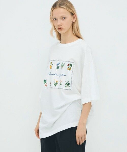 TOMORROWLAND / トゥモローランド Tシャツ | CABaN スビンコットン GREEN SHOWERプリントTシャツ | 詳細9