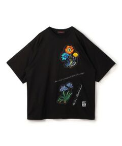 TOMORROWLAND / トゥモローランド Tシャツ | CABaN スビンコットン FLOWERSモチーフTシャツ