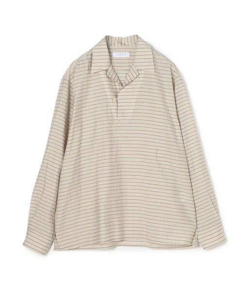 TOMORROWLAND / トゥモローランド シャツ・ブラウス | セルロールポリエステル スキッパー プルオーバーシャツ(42 ライトベージュ系)