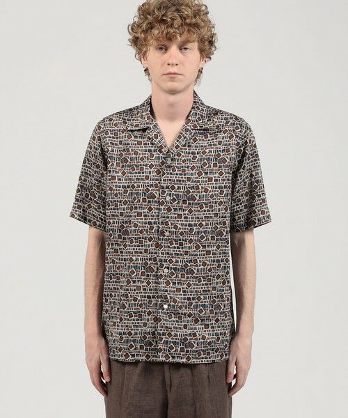 TOMORROWLAND / トゥモローランド シャツ・ブラウス | リネン バティック オープンカラーハーフスリーブシャツ | 詳細2
