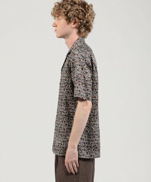 TOMORROWLAND / トゥモローランド シャツ・ブラウス | リネン バティック オープンカラーハーフスリーブシャツ | 詳細3