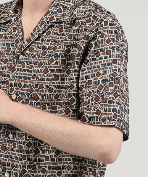 TOMORROWLAND / トゥモローランド シャツ・ブラウス | リネン バティック オープンカラーハーフスリーブシャツ | 詳細6
