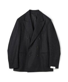 TOMORROWLAND / トゥモローランド テーラードジャケット | 【別注】De Petrillo SIBILLA ウールフランネル ダブルブレステッド6Bジャケット