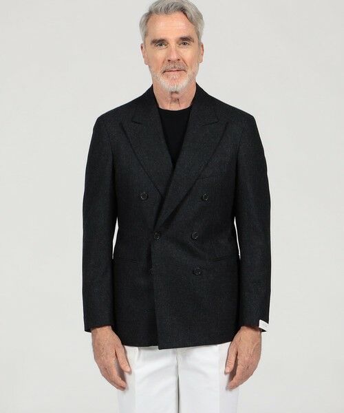 TOMORROWLAND / トゥモローランド テーラードジャケット | 【別注】De Petrillo SIBILLA ウールフランネル ダブルブレステッド6Bジャケット | 詳細2