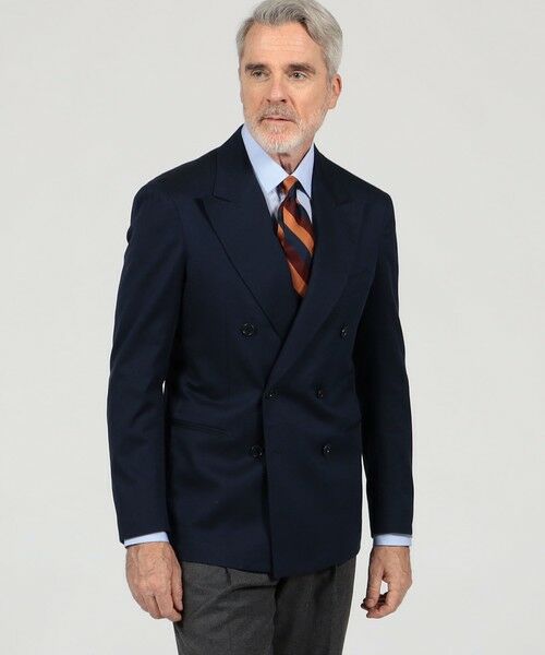 TOMORROWLAND / トゥモローランド テーラードジャケット | 【別注】De Petrillo SIBILLA コットンシルクツイル ダブルブレステッド6Bジャケット | 詳細1