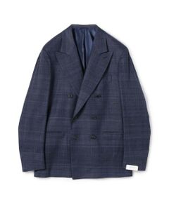 TOMORROWLAND / トゥモローランド テーラードジャケット | 【別注】De Petrillo SIBILLA シルクネップ ダブルブレステッド6Bジャケット