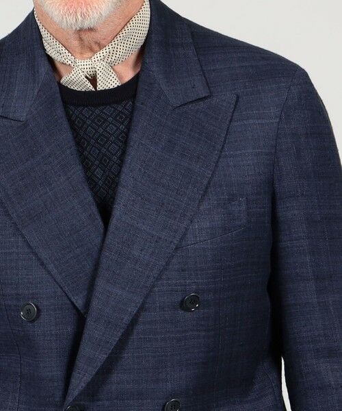 TOMORROWLAND / トゥモローランド テーラードジャケット | 【別注】De Petrillo SIBILLA シルクネップ ダブルブレステッド6Bジャケット | 詳細6