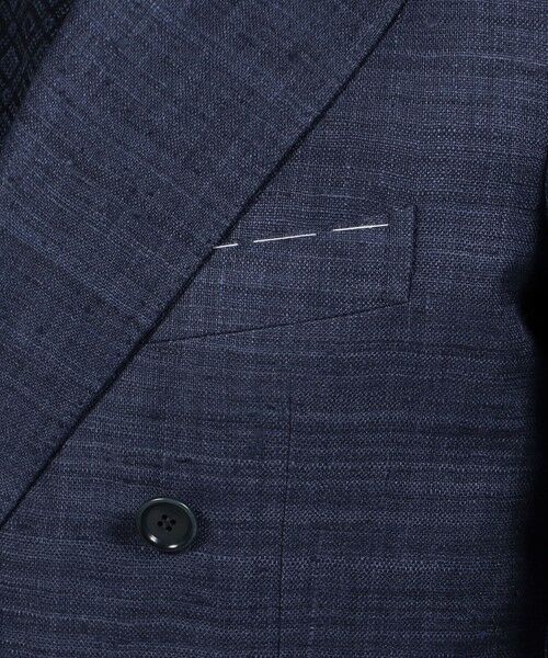 TOMORROWLAND / トゥモローランド テーラードジャケット | 【別注】De Petrillo SIBILLA シルクネップ ダブルブレステッド6Bジャケット | 詳細9