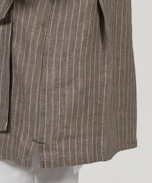 TOMORROWLAND / トゥモローランド ブルゾン | リネン ダブルポケット シャツジャケット SOLBIATI | 詳細10