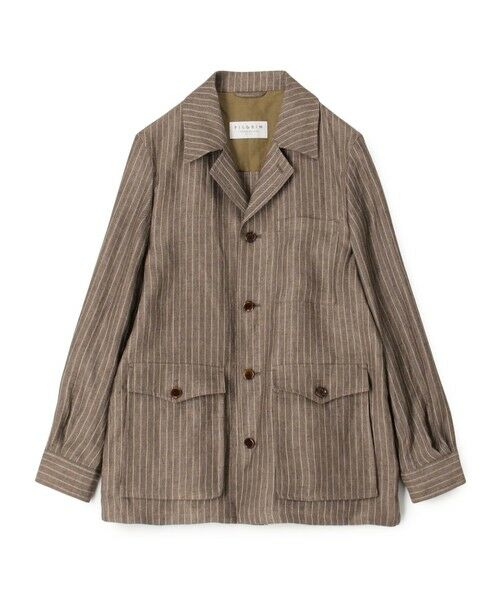 TOMORROWLAND / トゥモローランド ブルゾン | リネン ダブルポケット シャツジャケット SOLBIATI | 詳細12