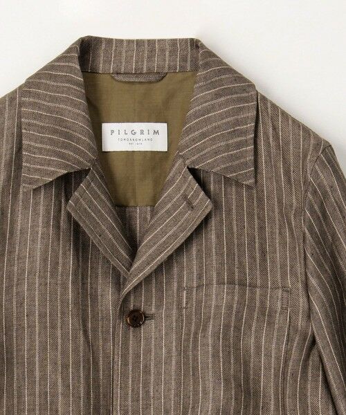 TOMORROWLAND / トゥモローランド ブルゾン | リネン ダブルポケット シャツジャケット SOLBIATI | 詳細14