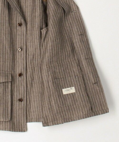 TOMORROWLAND / トゥモローランド ブルゾン | リネン ダブルポケット シャツジャケット SOLBIATI | 詳細16