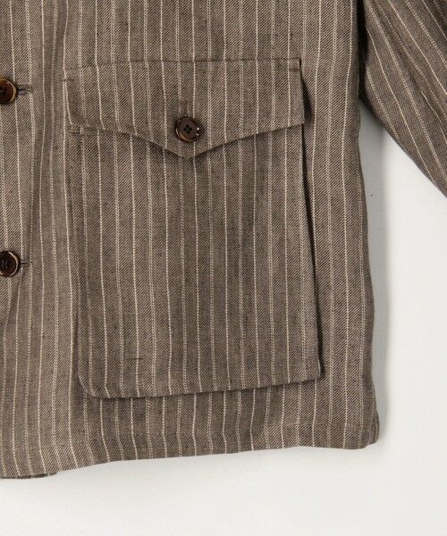 TOMORROWLAND / トゥモローランド ブルゾン | リネン ダブルポケット シャツジャケット SOLBIATI | 詳細18