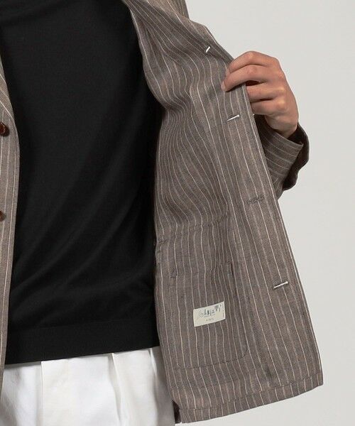 TOMORROWLAND / トゥモローランド ブルゾン | リネン ダブルポケット シャツジャケット SOLBIATI | 詳細5