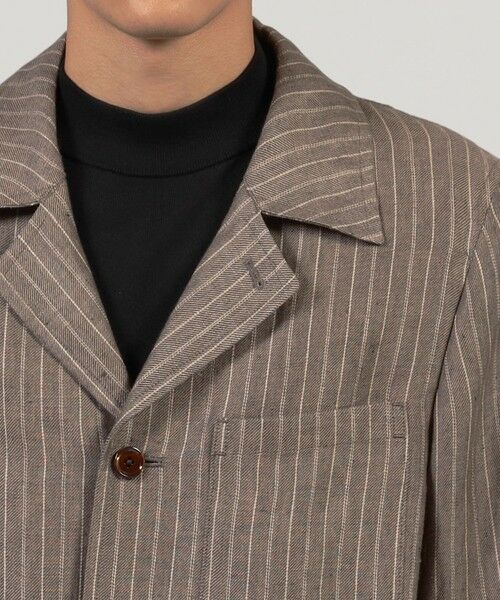 TOMORROWLAND / トゥモローランド ブルゾン | リネン ダブルポケット シャツジャケット SOLBIATI | 詳細6