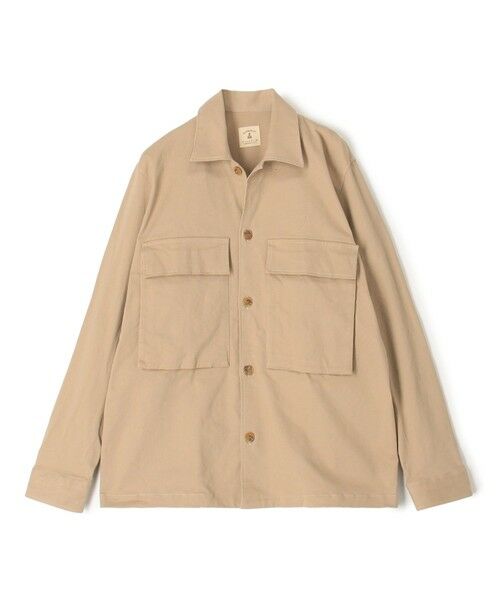 TOMORROWLAND/トゥモローランド 【別注】GUY ROVER コットンツイル オーバーシャツ 43 ベージュ S TOMORROWLAND/トゥモローランド 【別注】GUY ROVER コットンツイル オーバーシャツ 43 ベージュ S