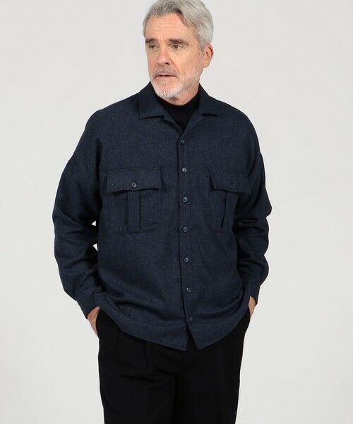 TOMORROWLAND / トゥモローランド ブルゾン | 【別注】GUY ROVER ポリエステルウール オーバーシャツ | 詳細1