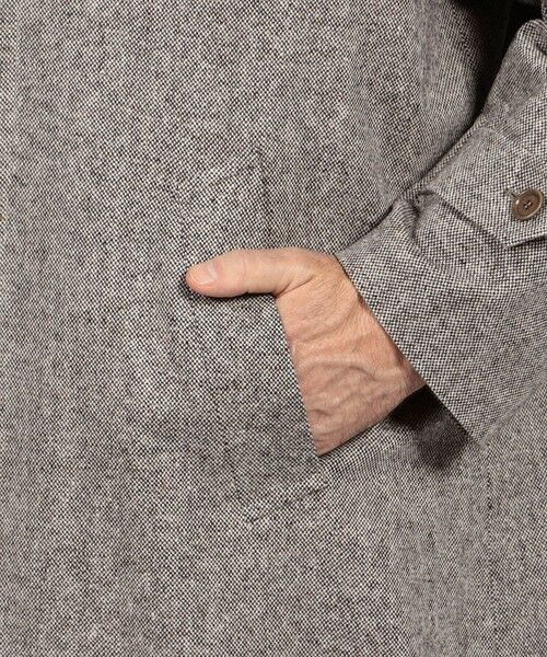 TOMORROWLAND / トゥモローランド ステンカラーコート | 【別注】De Petrillo ウールシルクナイロン バルカラーコート | 詳細9