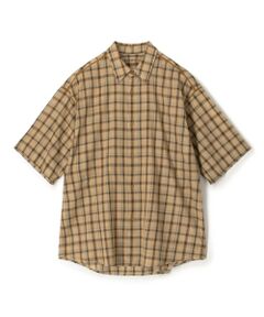 TOMORROWLAND / トゥモローランド シャツ・ブラウス | インドコットン カスリチェック ハーフスリーブシャツ