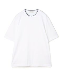 TOMORROWLAND / トゥモローランド カットソー | スーピマコットン ニットコンビ ハーフスリーブカットソー