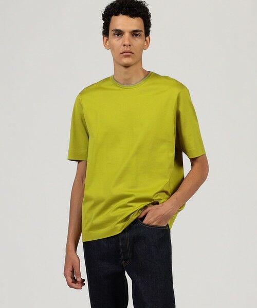 TOMORROWLAND / トゥモローランド カットソー | スーピマコットン ニットコンビ ハーフスリーブカットソー | 詳細1