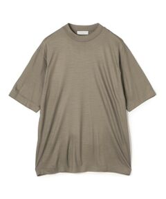 TOMORROWLAND / トゥモローランド カットソー | ウールジャージー モックネック ハーフスリーブカットソー