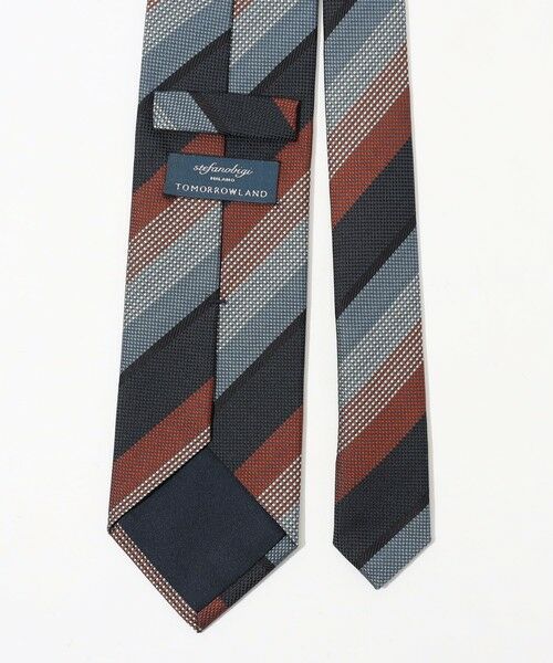 TOMORROWLAND / トゥモローランド ネクタイ | STEFANO BIGI コットンシルク レジメンタルストライプ ネクタイ | 詳細2