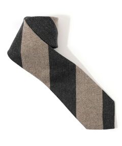 TOMORROWLAND / トゥモローランド ネクタイ | STEFANO BIGI ウール レジメンタルストライプ ネクタイ