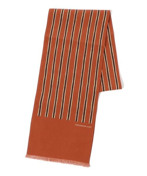 TOMORROWLAND/トゥモローランド TOMORROWLAND MADE IN ITALY シルク ストール 26 オレンジ系 F TOMORROWLAND/トゥモローランド TOMORROWLAND MADE IN ITALY シルク ストール 26 オレンジ系 F