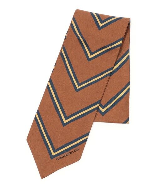 TOMORROWLAND/トゥモローランド TOMORROWLAND MADE IN ITALY シルク スカーフ 46 ブラウン系 F TOMORROWLAND/トゥモローランド TOMORROWLAND MADE IN ITALY シルク スカーフ 46 ブラウン系 F