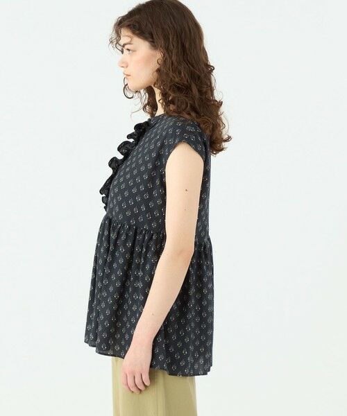 TOMORROWLAND / トゥモローランド シャツ・ブラウス | レーヨンプリント アシンメトリーフリルブラウス | 詳細3