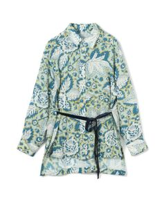 TOMORROWLAND / トゥモローランド シャツ・ブラウス（半袖以外） | トリアセテートポリエステルリネンプリント レギュラーカラーシャツ