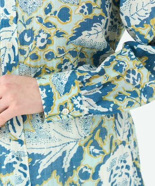 TOMORROWLAND / トゥモローランド シャツ・ブラウス（半袖以外） | トリアセテートポリエステルリネンプリント レギュラーカラーシャツ | 詳細6