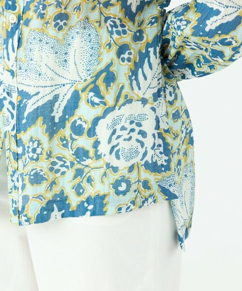 TOMORROWLAND / トゥモローランド シャツ・ブラウス（半袖以外） | トリアセテートポリエステルリネンプリント レギュラーカラーシャツ | 詳細7