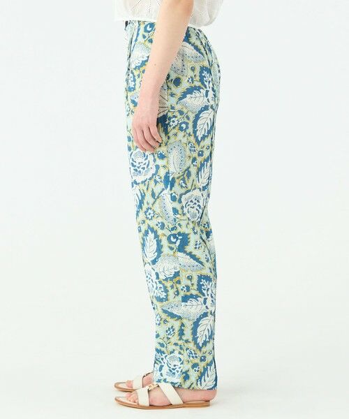TOMORROWLAND / トゥモローランド その他パンツ | トリアセテートポリエステルリネンプリント タックテーパードパンツ | 詳細3