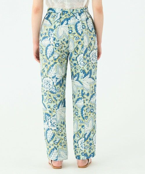 TOMORROWLAND / トゥモローランド その他パンツ | トリアセテートポリエステルリネンプリント タックテーパードパンツ | 詳細4