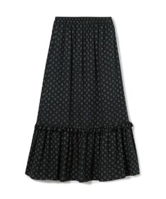 TOMORROWLAND / トゥモローランド ロング・マキシ丈スカート | レーヨンプリント ティアードマキシスカート