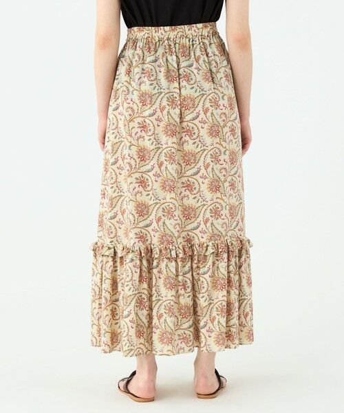 TOMORROWLAND / トゥモローランド ロング・マキシ丈スカート | レーヨンプリント ティアードマキシスカート | 詳細4