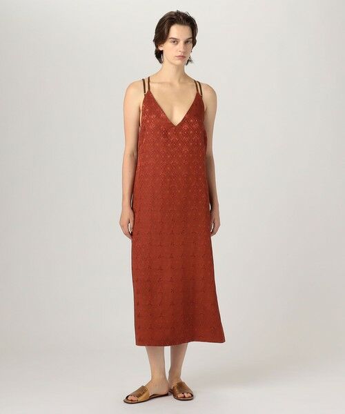 TOMORROWLAND / トゥモローランド ロング・マキシ丈ワンピース | ポリエステルレーヨンプリント キャミソールワンピース | 詳細1