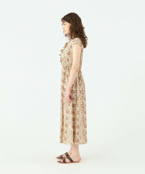 TOMORROWLAND / トゥモローランド ロング・マキシ丈ワンピース | レーヨンプリント アシンメトリーフリルワンピース | 詳細2