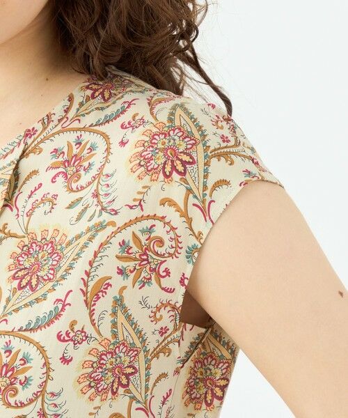 TOMORROWLAND / トゥモローランド ロング・マキシ丈ワンピース | レーヨンプリント アシンメトリーフリルワンピース | 詳細5