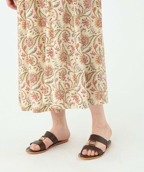 TOMORROWLAND / トゥモローランド ロング・マキシ丈ワンピース | レーヨンプリント アシンメトリーフリルワンピース | 詳細7