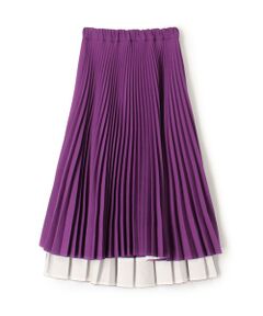 TOMORROWLAND / トゥモローランド ミニ・ひざ丈スカート | PLAN C PLEATED SKIRT