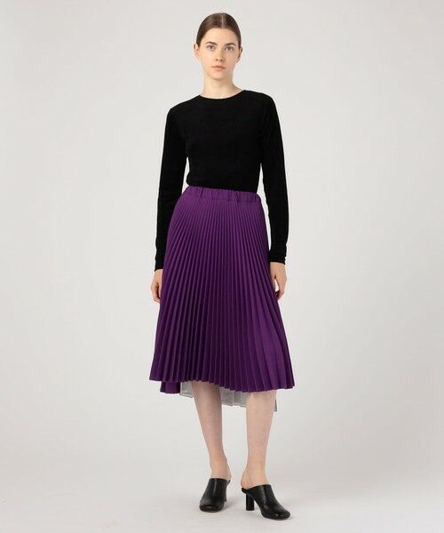 TOMORROWLAND / トゥモローランド ミニ・ひざ丈スカート | PLAN C PLEATED SKIRT | 詳細1