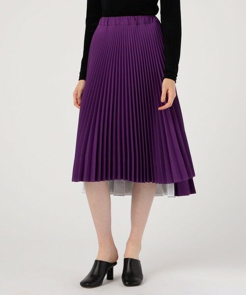 TOMORROWLAND / トゥモローランド ミニ・ひざ丈スカート | PLAN C PLEATED SKIRT | 詳細2