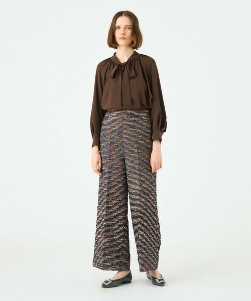 TOMORROWLAND / トゥモローランド シャツ・ブラウス(半袖以外) | シアートロピカル ボウタイブラウス | 詳細1