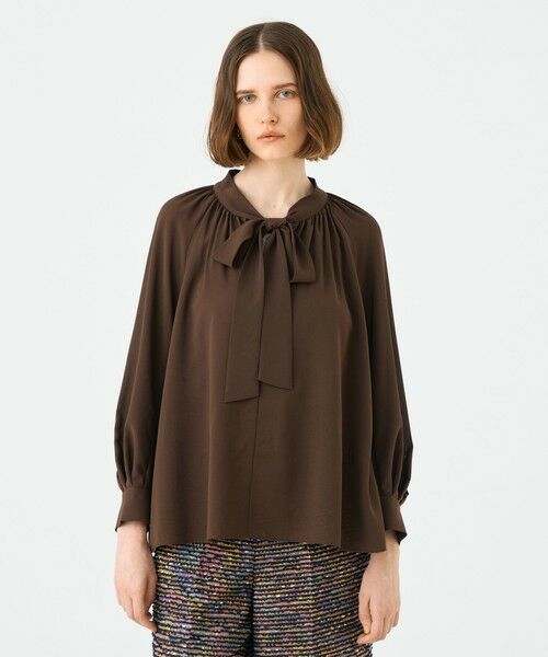 TOMORROWLAND / トゥモローランド シャツ・ブラウス(半袖以外) | シアートロピカル ボウタイブラウス | 詳細2