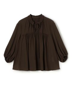 TOMORROWLAND / トゥモローランド シャツ・ブラウス（半袖以外） | シアートロピカル ボリュームギャザーブラウス