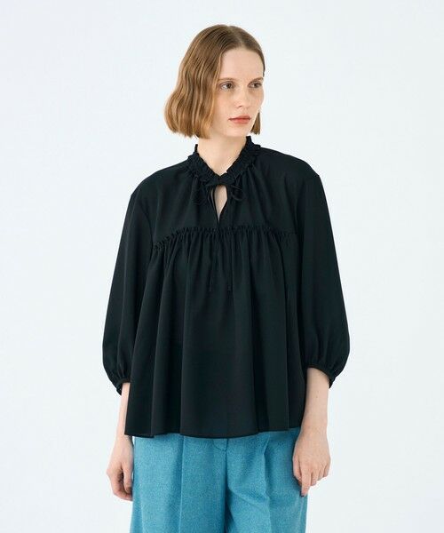 TOMORROWLAND / トゥモローランド シャツ・ブラウス（半袖以外） | シアートロピカル ボリュームギャザーブラウス | 詳細2